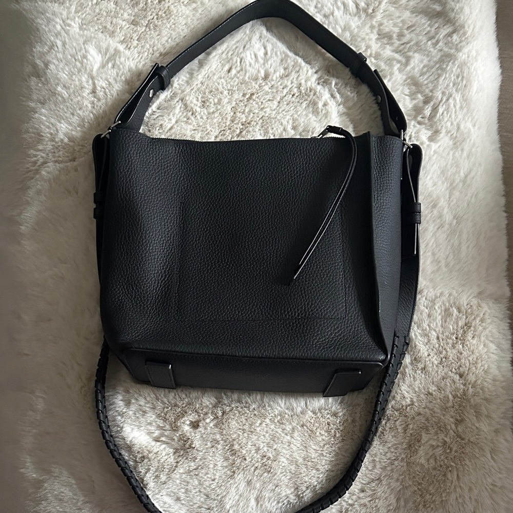 All Saints Elegant Black Women's Handbag cross body or shoulder bag